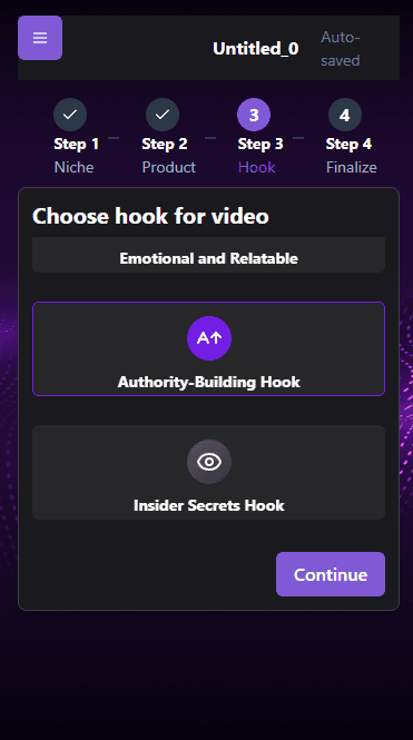 Choose a hook style